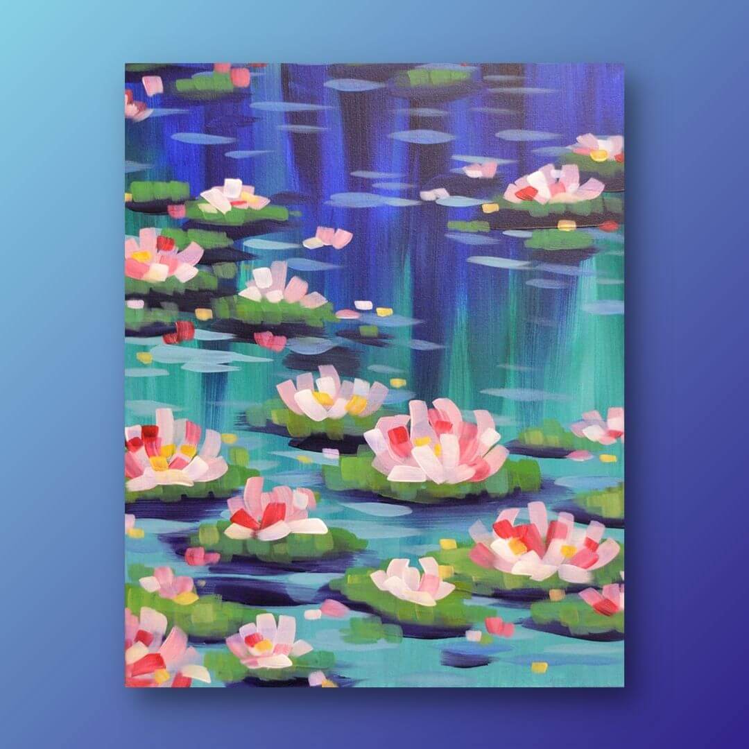 Water Lilies Painting Kit