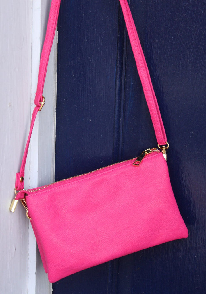 hot pink clutch