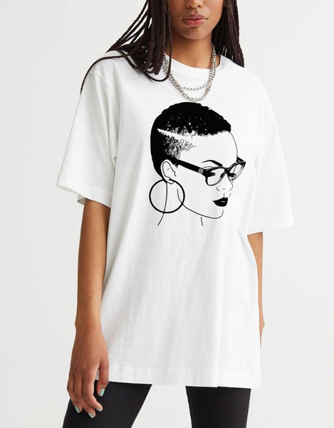 African Woman Face T shirt