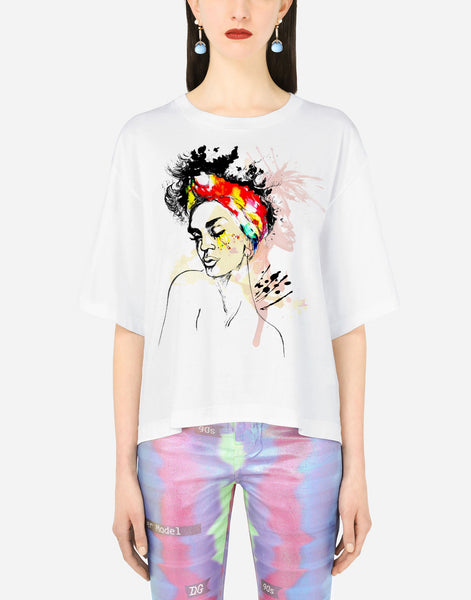 African Woman Painted Premium T-Shirt