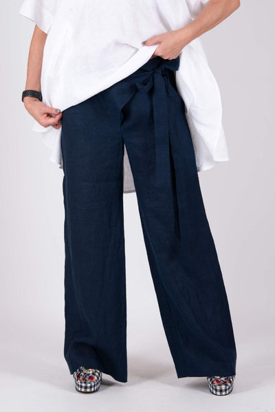 Linen Wrap Pants NASY - EUG FASHION