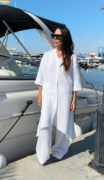 Long Linen Tunic EFFE - EUG FASHION