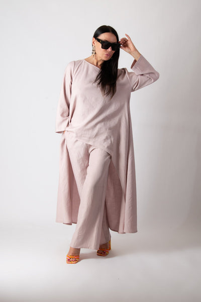 Two Pieces Wide Linen Set JESIKA - EUG FASHION