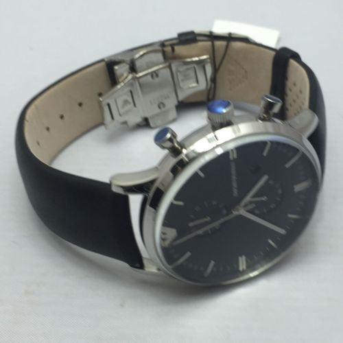 Emporio Armani Men's Quartz Watch AR0397 with Leather Strap NEW BOXED