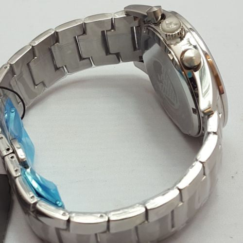 Emporio Armani Men's AR5860 Silver Stainless-Steel Quartz Watch with Blue Dial