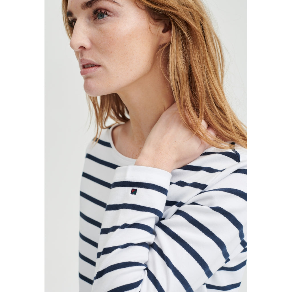 Efterforskning Bevæger sig Afstem Catalina langærmet t-shirt - Off White Stripe – searanch.dk