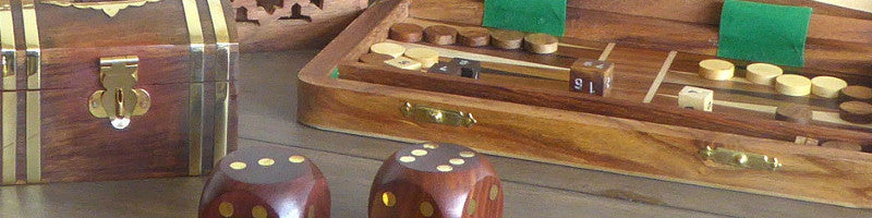 Wooden gaames and boxes
