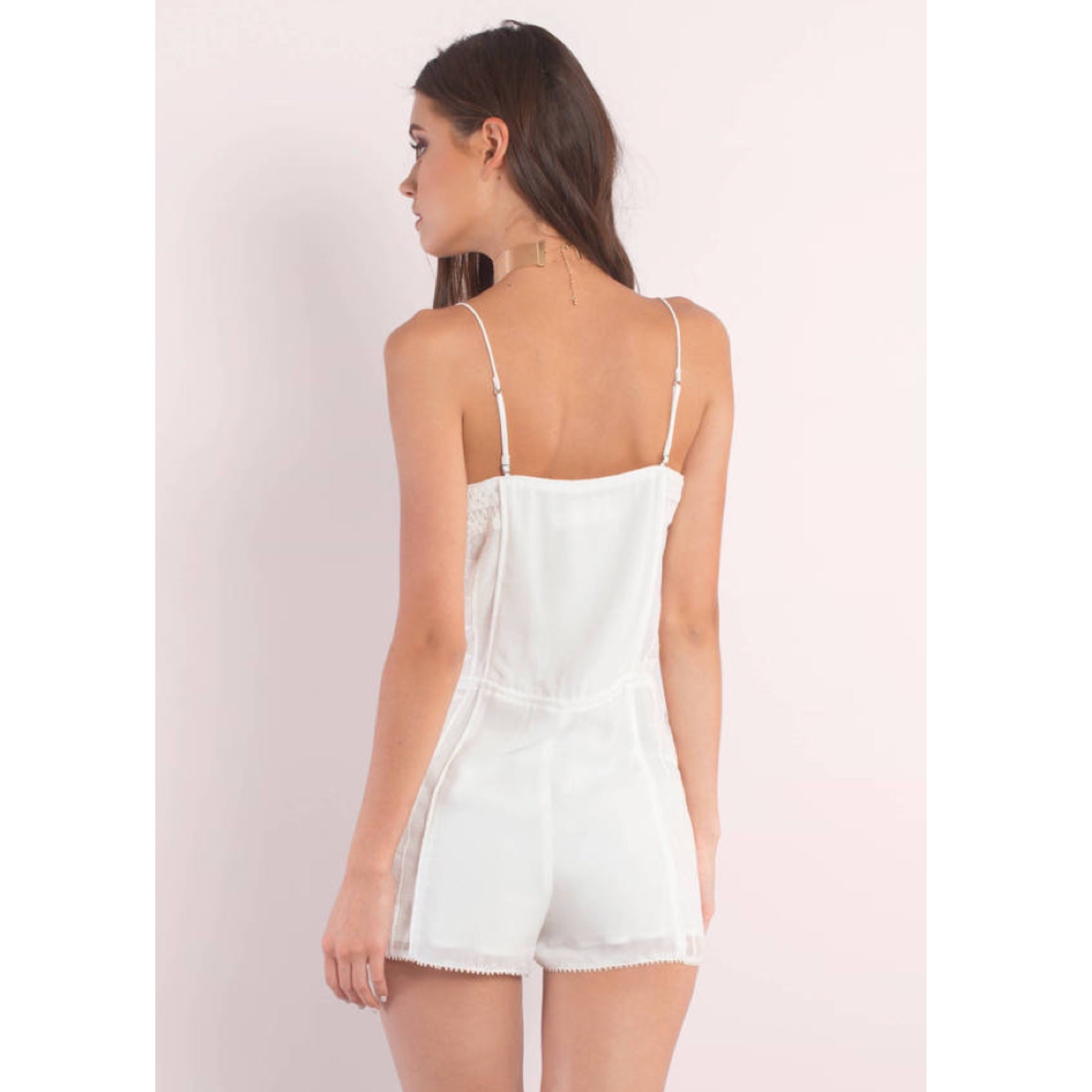 Cirrus Romper in Ivory