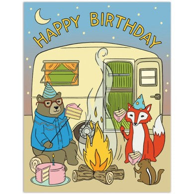 Card - Campfire Happy Birthday