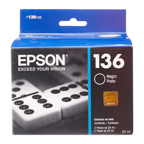 Epson Cartucho de Tinta Negro 136 (T136126-AL)