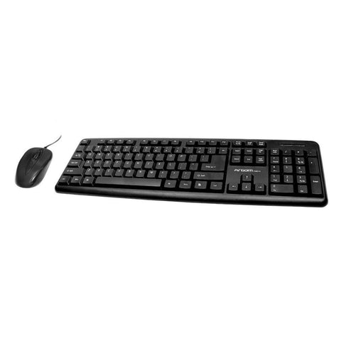 Argom Teclado Combo Clásico Inglés Teclado y Ratón USB