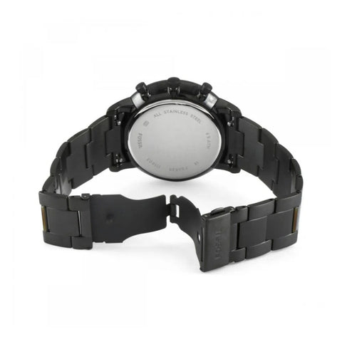 Fossil Reloj Análogo Negro/Café, para Hombre