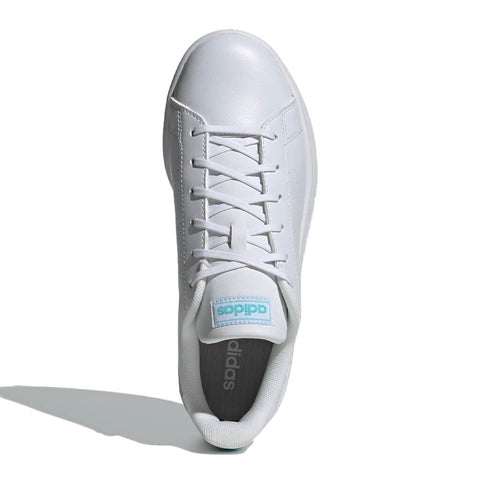 Adidas Tenis Advantage Base Blanco/Azul, para Mujer