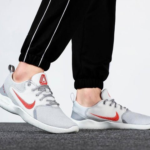 Nike Tenis Flex Experience Run 10 Gris/Rojo, para Hombre