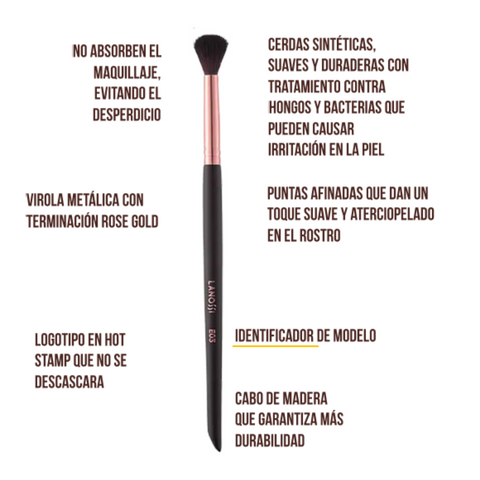 Lanossi Brocha de Maquillaje para Sombras, E03