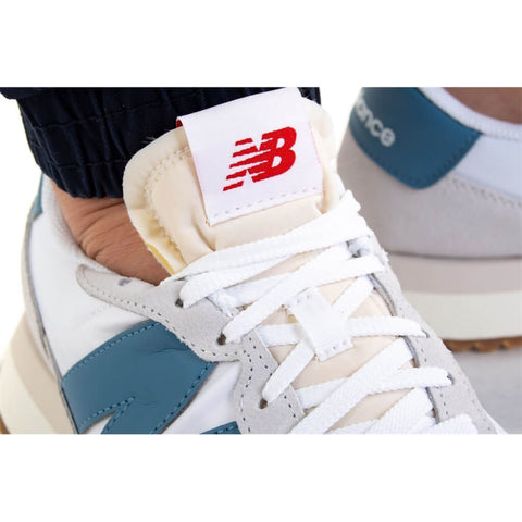 New Balance Tenis 237 Beige/Azul, para Hombre