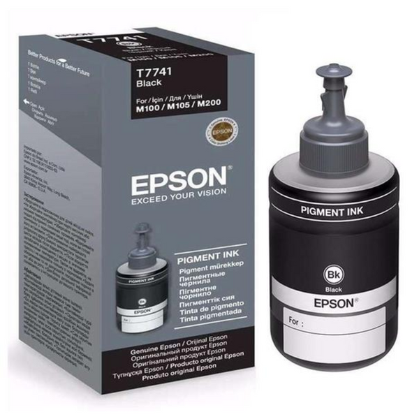Epson Botella De Tinta Negra T774 T774120 Al 6365