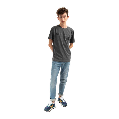 New Balance Camiseta Classic Core Gris, para Hombre