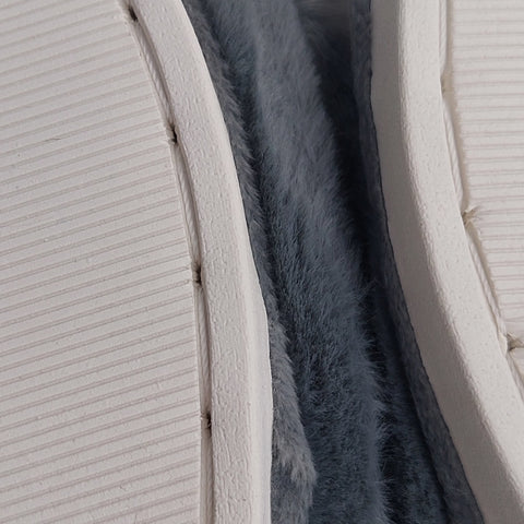 Miomu Pantuflas de Lazo Gris, para Mujer