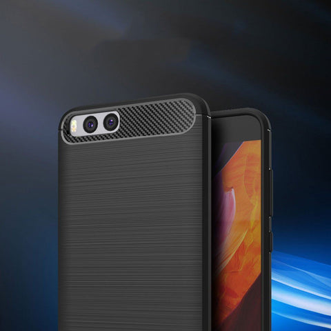 Creative Case Estuche Silicon Diseño Fibra de Carbono para Xiaomi Mi A1