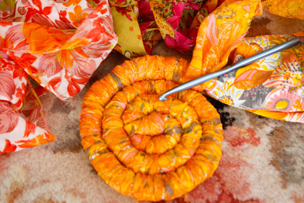 Coiled Fabric Basketry 