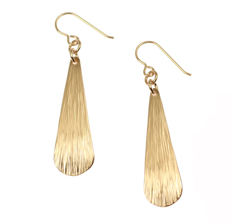 Bronze Bark Teardrop Earrings