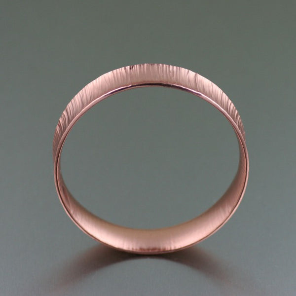 Chased Copper Bangle Bracelet – Front View