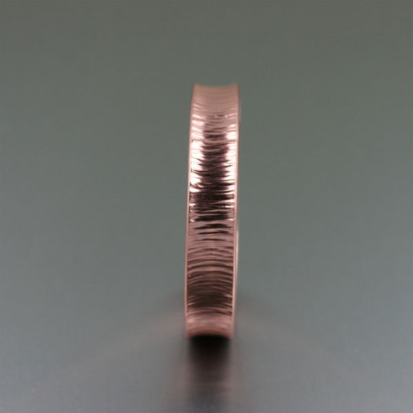 Chased Copper Bangle Bracelet – Side View 1
