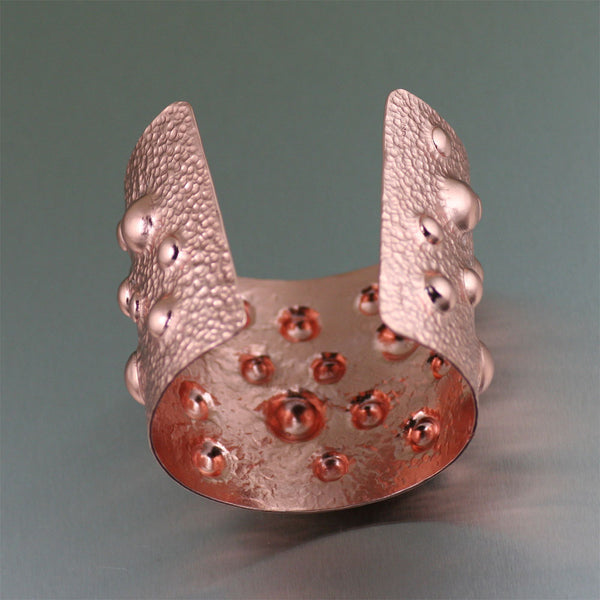 Moonscape Copper Cuff Opening