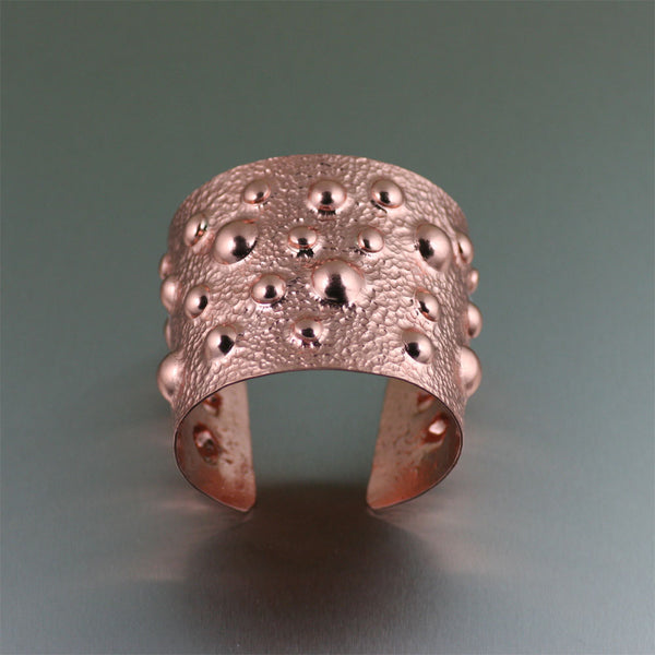 Moonscape Copper Cuff- Top