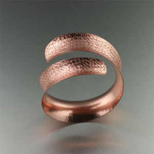 Texturized Anticlastic Copper Bracelet