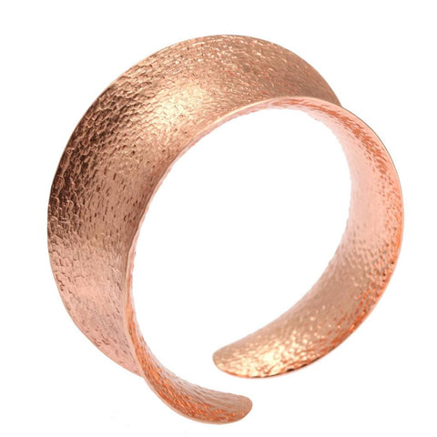  Texturized Anticlastic Copper Bangle Bracelet