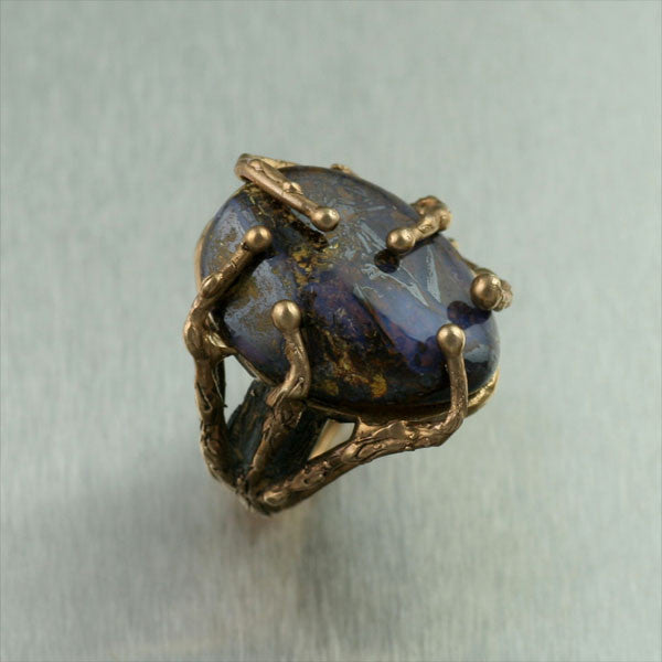 Boulder Opal Bronze Ring