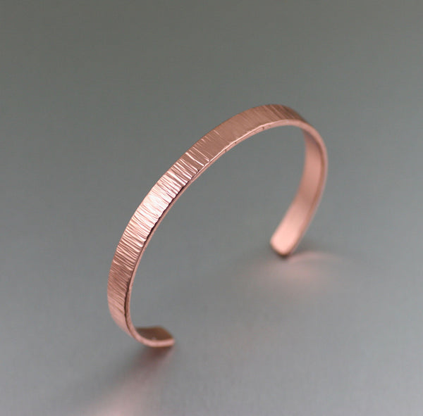 Chased Copper Cuff Bracelet from John S Brana Handmade Jewelry