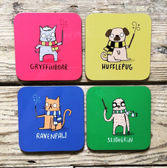 Harry Potter Pun Coasters | Gifts for Animal Lovers