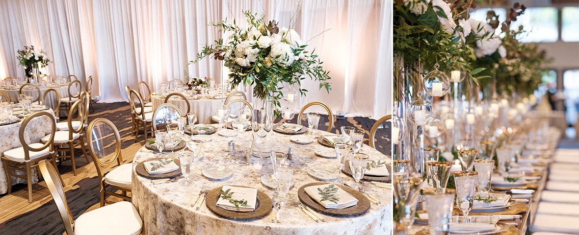 How to Create Large Event Centerpieces with Pillows and Tall Vases