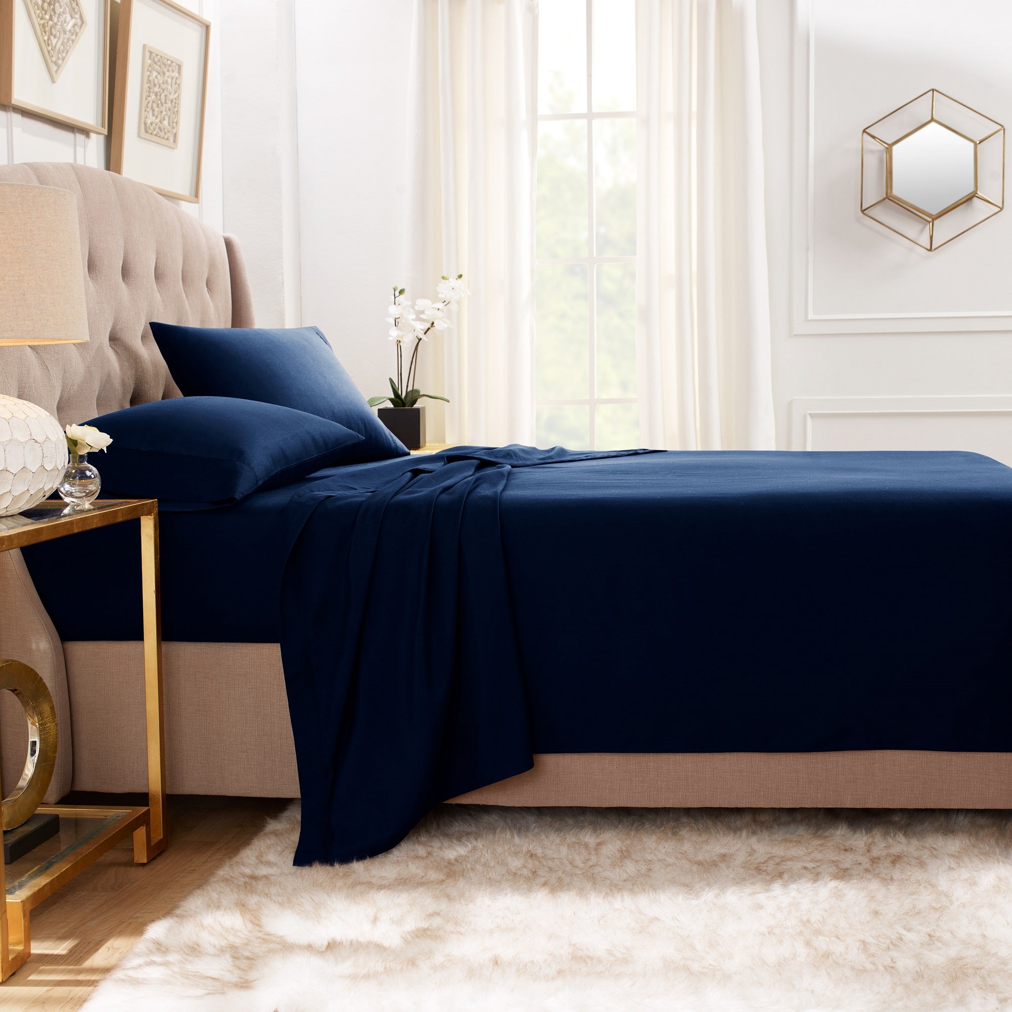 Empyrean Bedding Premium Flat Sheet – “110 GSM” Double Brushed Microfiber Extra Thick and Comfortable Flat Sheets, Luxurious & Soft Hotel Single Top Bed Sheet Hypoallergenic, Twin, Beige Cream