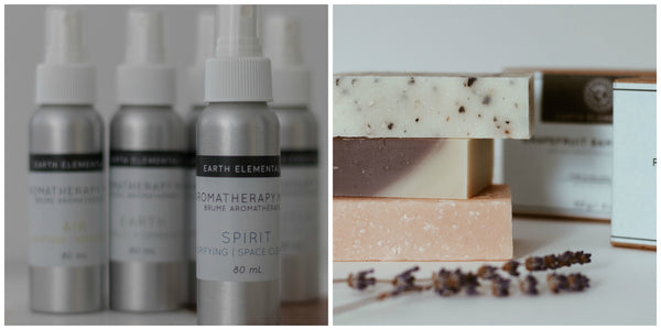 aromatherapy mist and soap bars