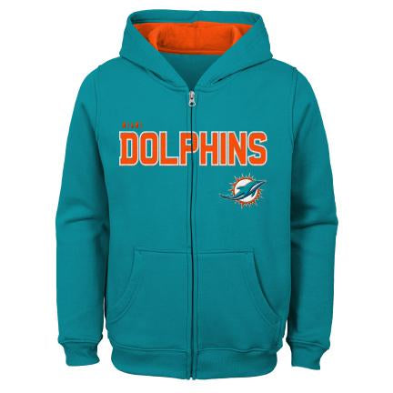 Youth Aqua/Heathered Gray Miami Dolphins Fan Flare Pullover Hoodie & Pants  Set