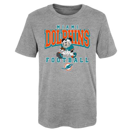 Miami Dolphins Mickey at Quarterback Disney Vintage Football T-Shirt