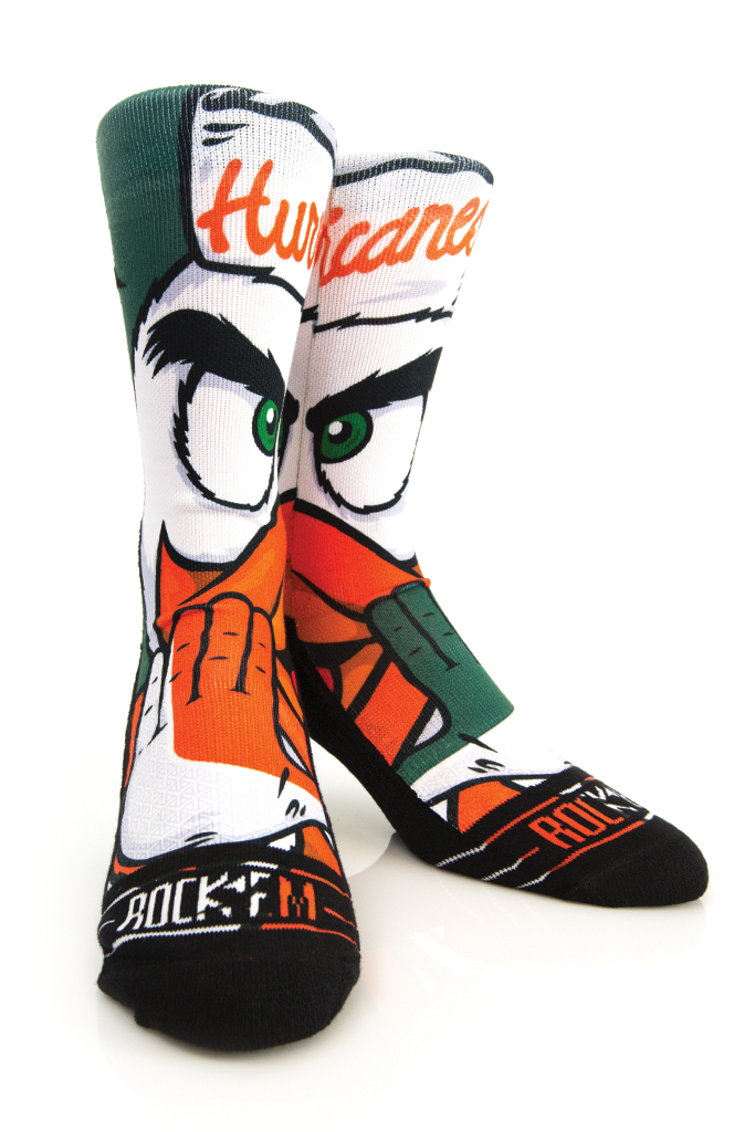 miami hurricanes men's slides