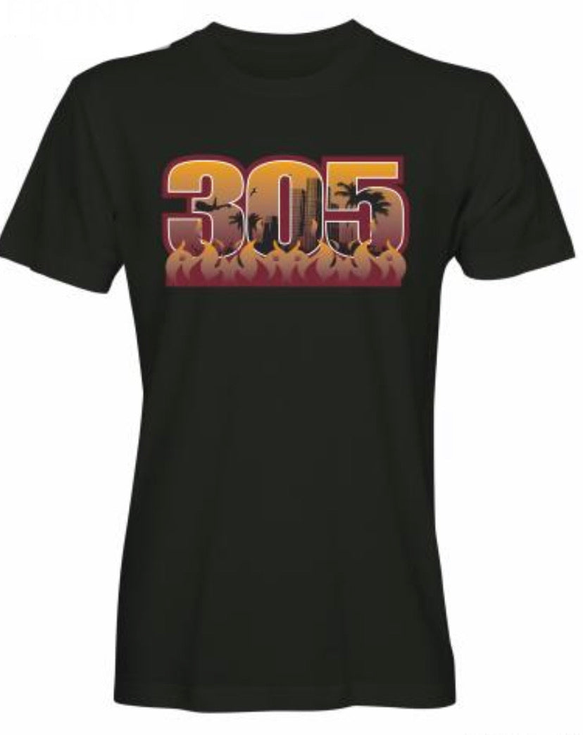 305 T-Shirt Miami Dolphins - Ellieshirt