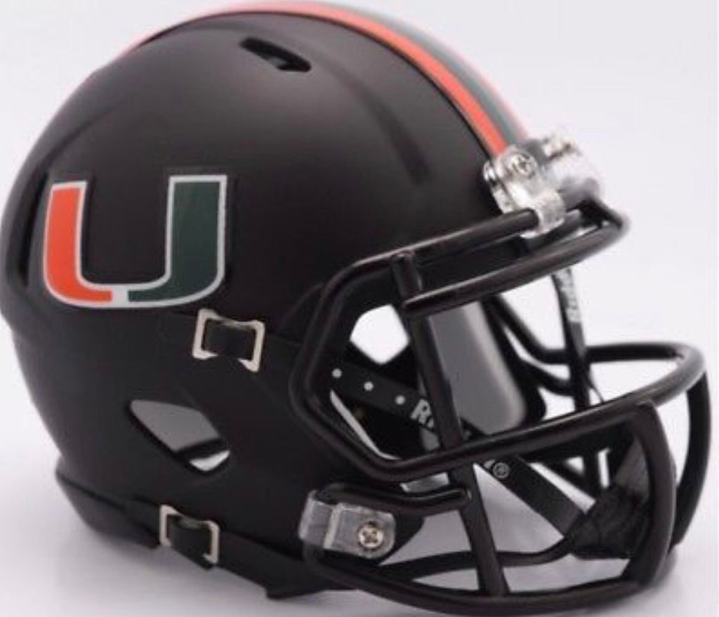 miami hurricanes black helmet