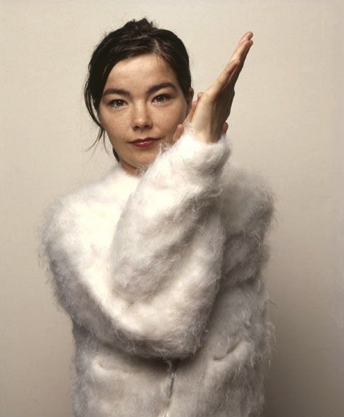 Bjork fluffy 90s jumper