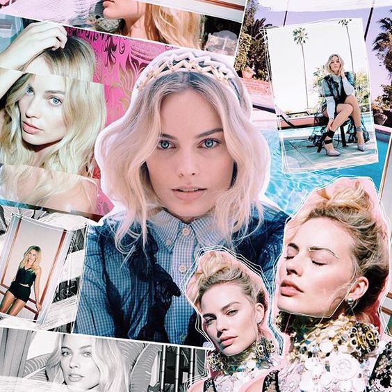 Margot Robbie Oyster collage