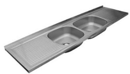 Elkay Cac 123 Wallmount Stainless Steel Kitchen Sink