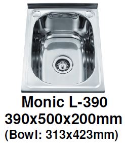 Monic L 390 Wallmount Kitchen Sink