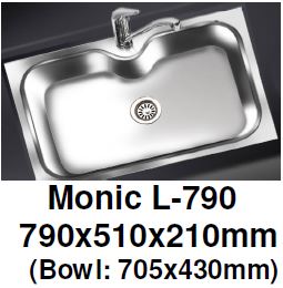 Monic L 790 Wallmount Kitchen Sink