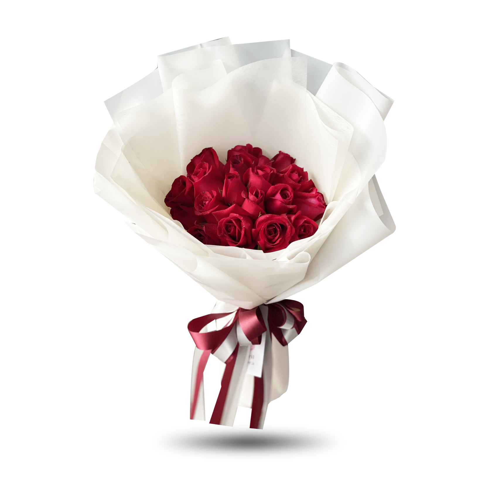 Deep Love Classy Bouquet Of 20 Red Roses April Flora 1554