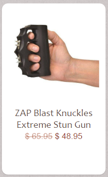 ZAP Blast Knuckles Extreme - Brass Knuckles Taser